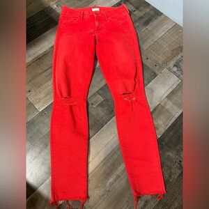 Mother Looker Ankle Fray‎ Blow By Blow- 25